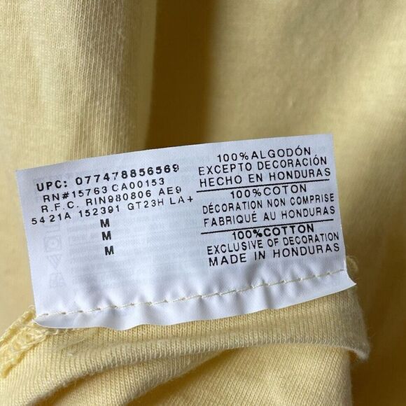 CHAMPION Mens Yellow Logo T-Shirt NEW Classic Graphic Cotton Tee Sz Medium M - Picture 7 of 8